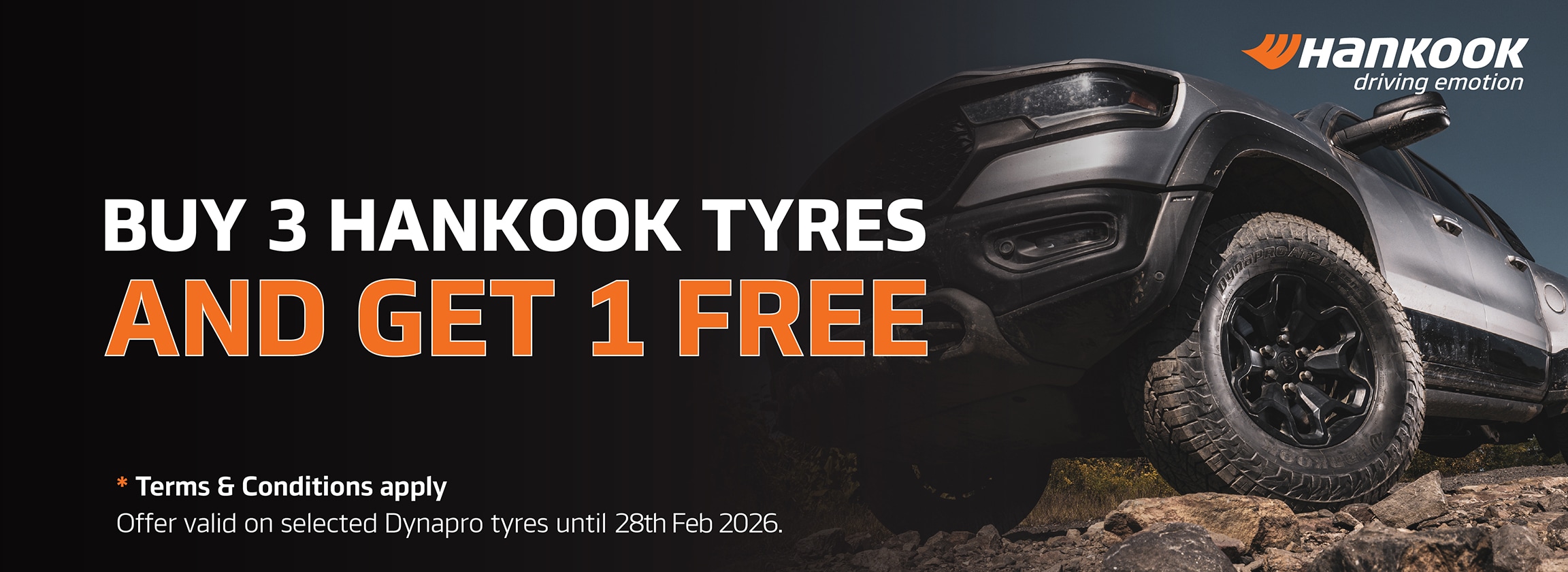 Hankook – Buy 3 Get 1 free Promotion 