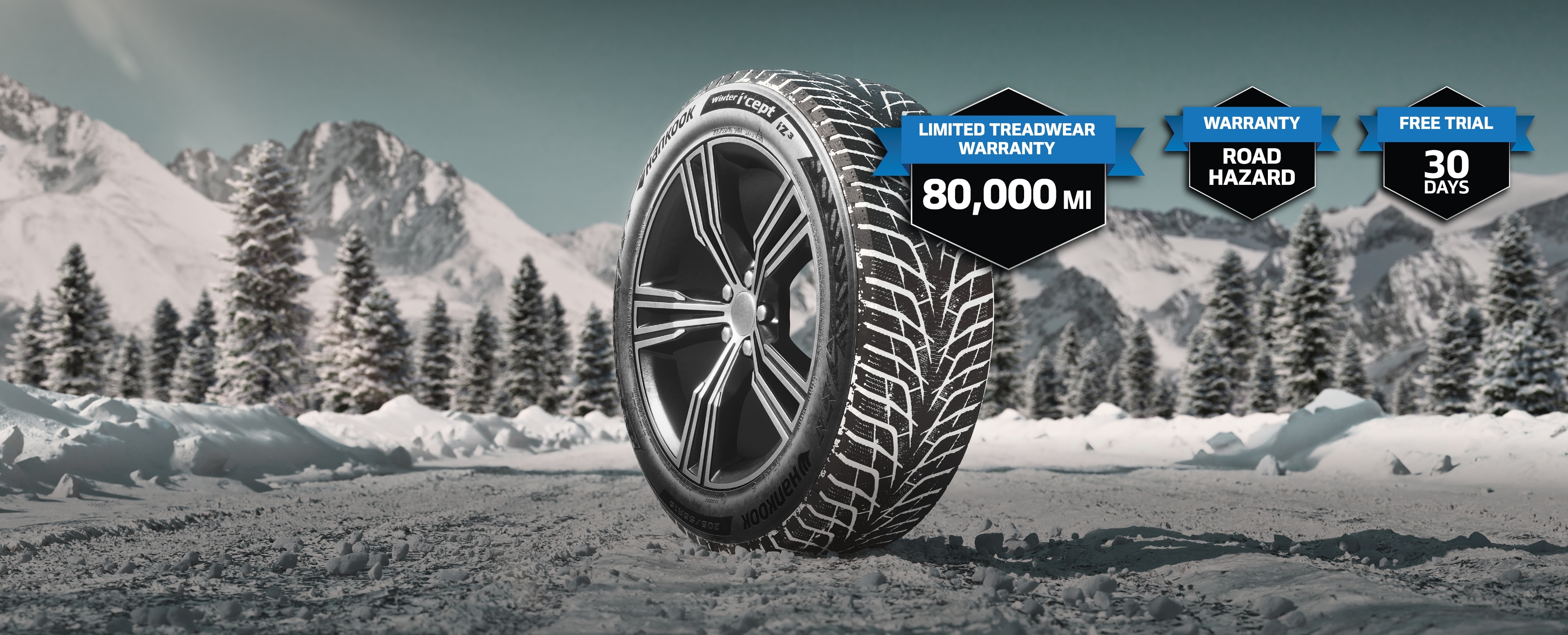 Hankook Tire & Technology-Tires-Winter I Cept-Winter I Cept IZ2-W616-Optimized directional pattern design for maximum studless safety even in the harshest winter conditions