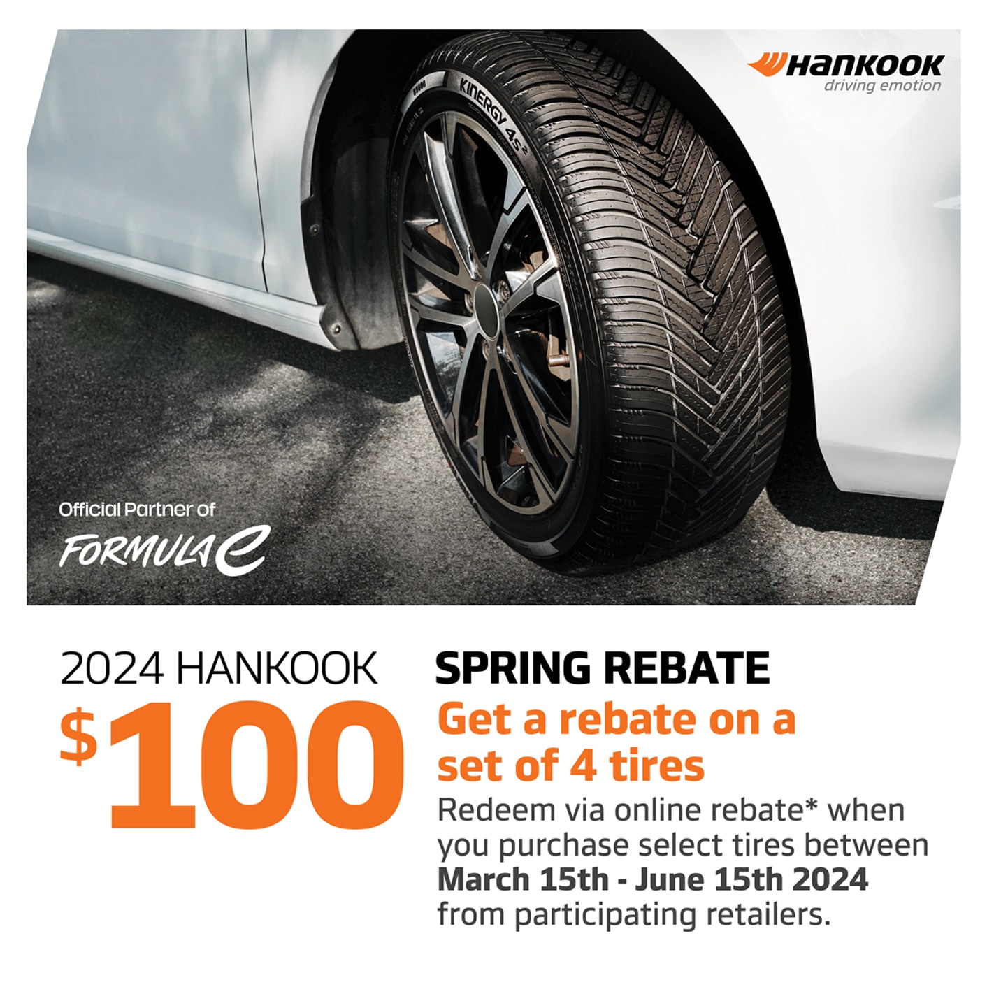 Hankook Tire Canada Offers Additional Savings with 2024 Spring Rebate  