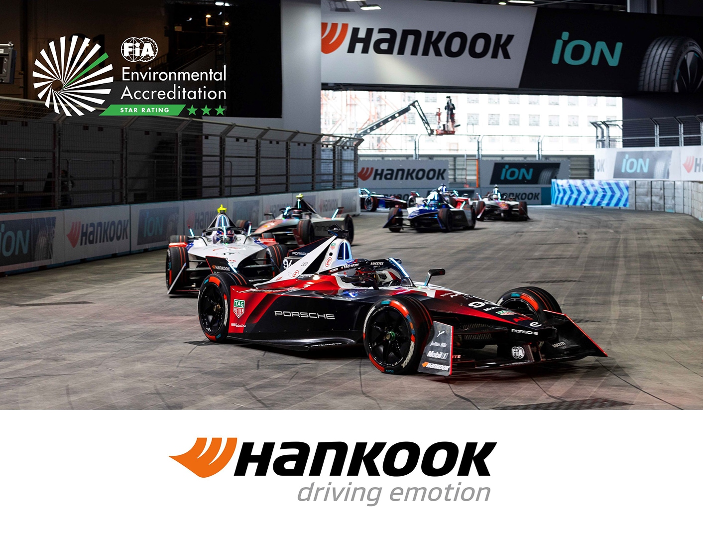 Hankook Tire recibe la acreditación medioambiental de tres estrellas de la FIA por sus prácticas sostenibles y su gestión medioambiental en los deportes de motor.