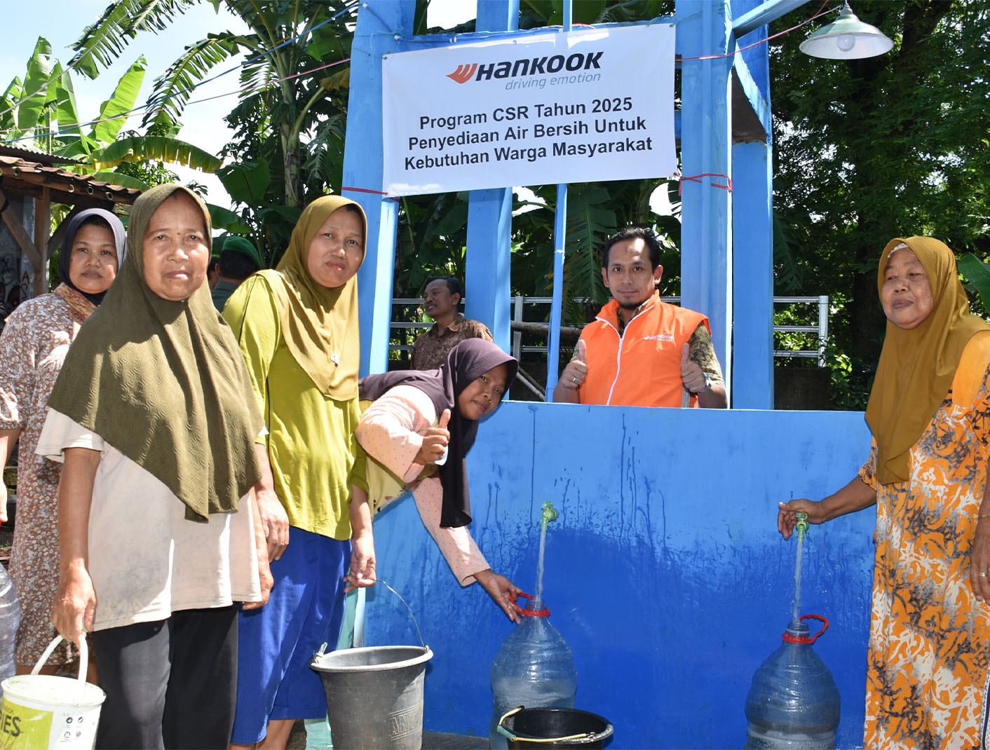 Hankook Tire Perluas Akses Air Bersih di Kabupaten Bekasi, Donasikan Sumur Pompa Air Bersih untuk 200 KK di Desa Sura