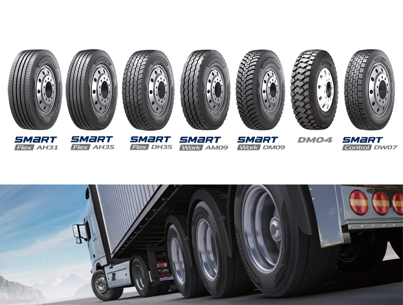 トラック用タイヤ発売のお知らせ（中型トラック～大型トラック）