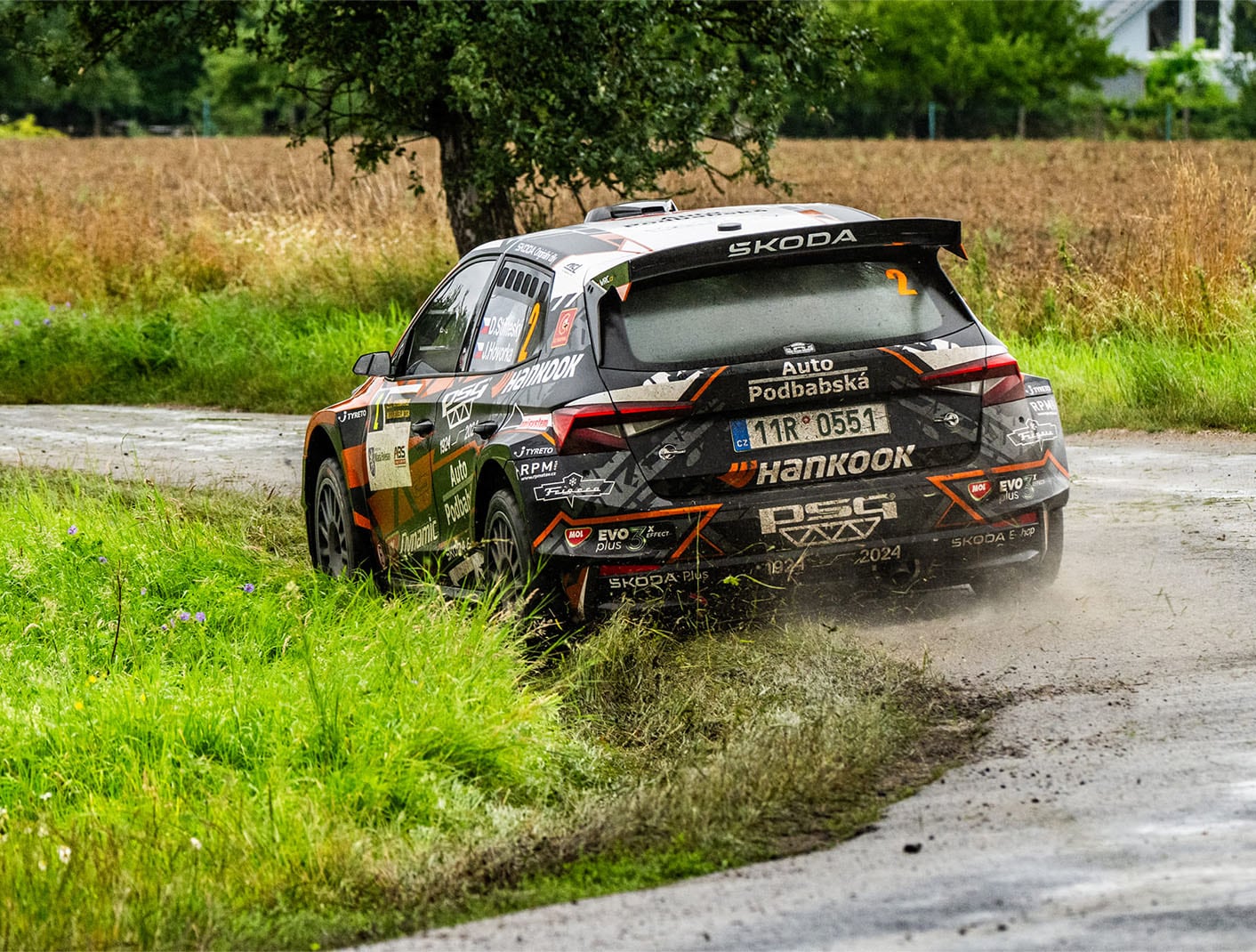 Drivers sponsored by Hankook Tire win first and second prizes at the 50th Bohemia Rally