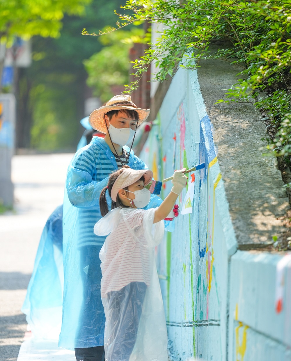 한국타이어의가족과함께하는벽화그리기임직원봉사활동2