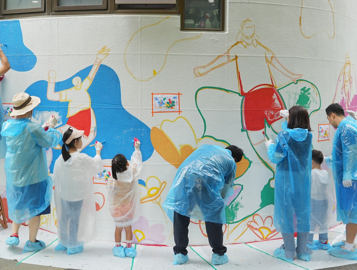 한국타이어, ‘가족과 함께하는 벽화 그리기’ 임직원 봉사활동 진행