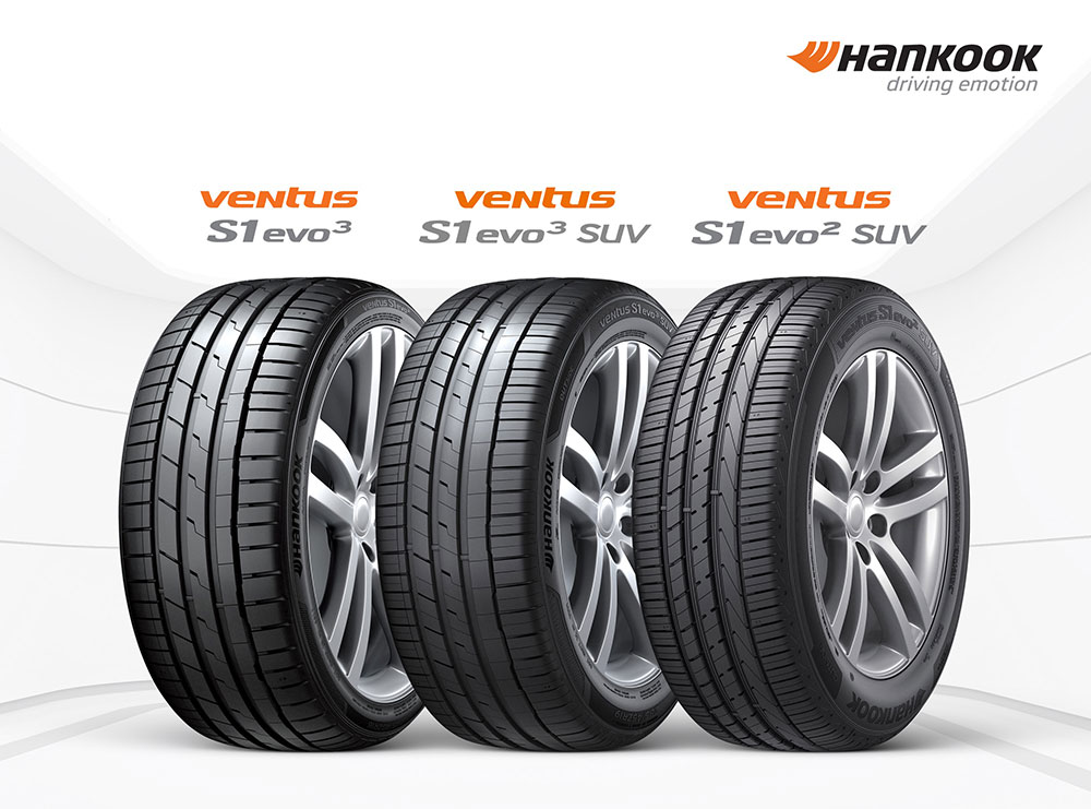 Hankook Ventus original equipment tires fitted on the V1