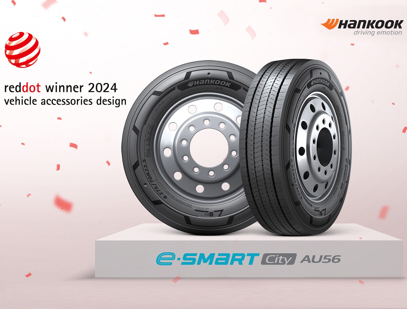 Hankook Tire's electric bus tire wins the 2024 Red Dot Design Award