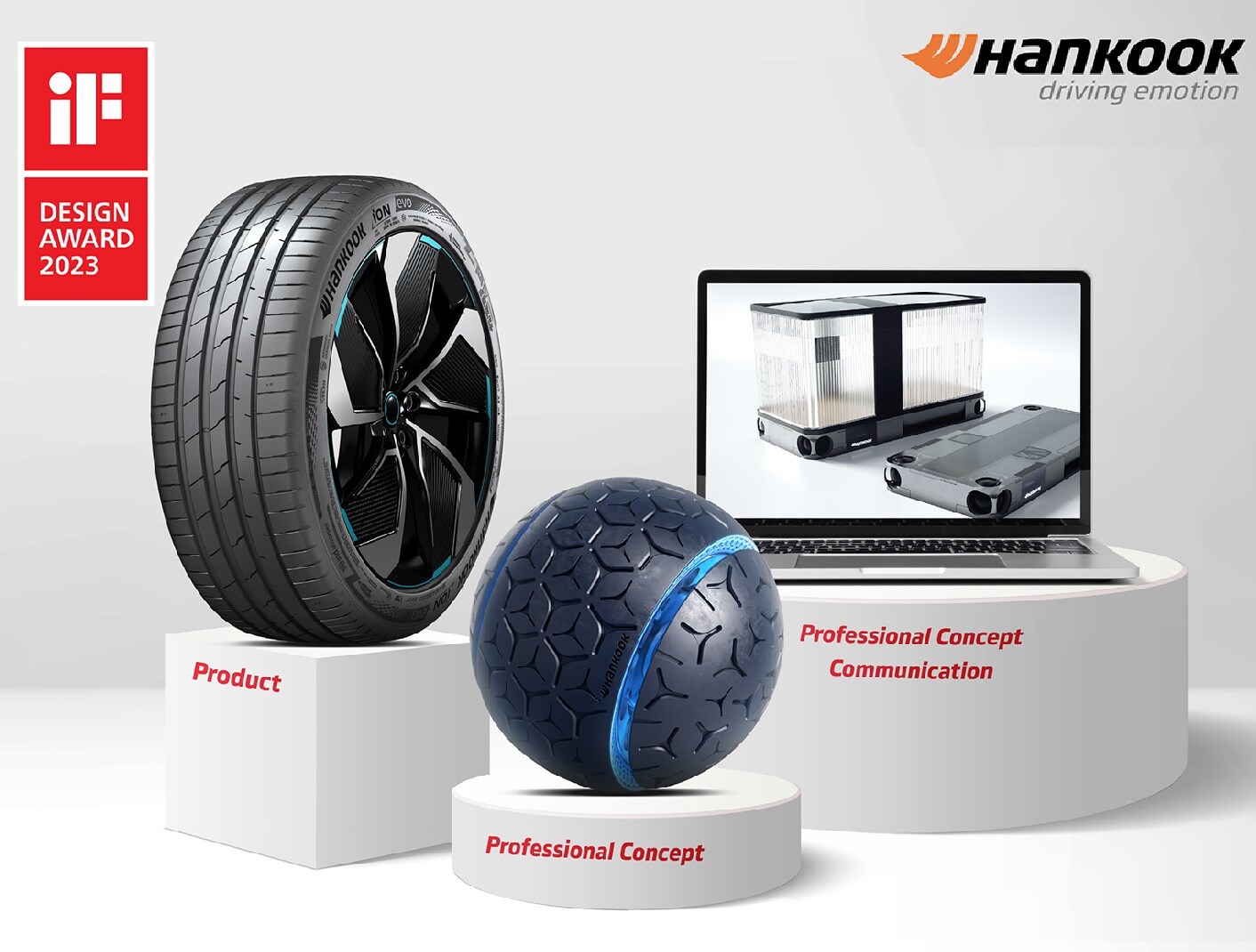 La excelencia en tecnología y diseño de Hankook Tire reconocida en el iF Design Award 2023.