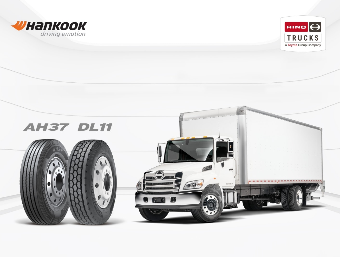 Hino Trucks e Hino Canada seleccionan los productos Hankook Tire TBR para equipar la línea de camiones de EE. UU. y Canadá. 