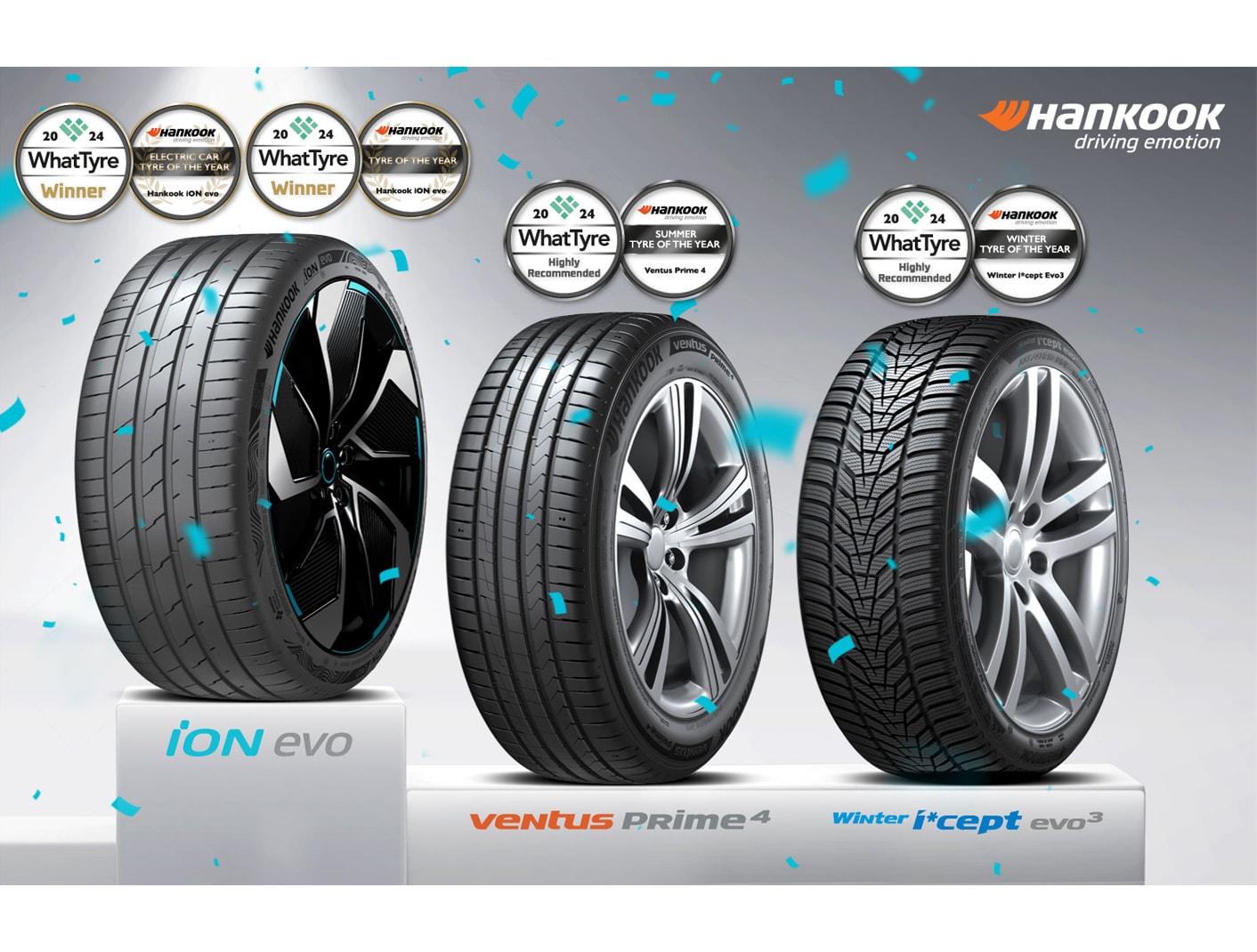 Hankook Tire iON evo nombrada llanta del año 2024 según WhatTyre.