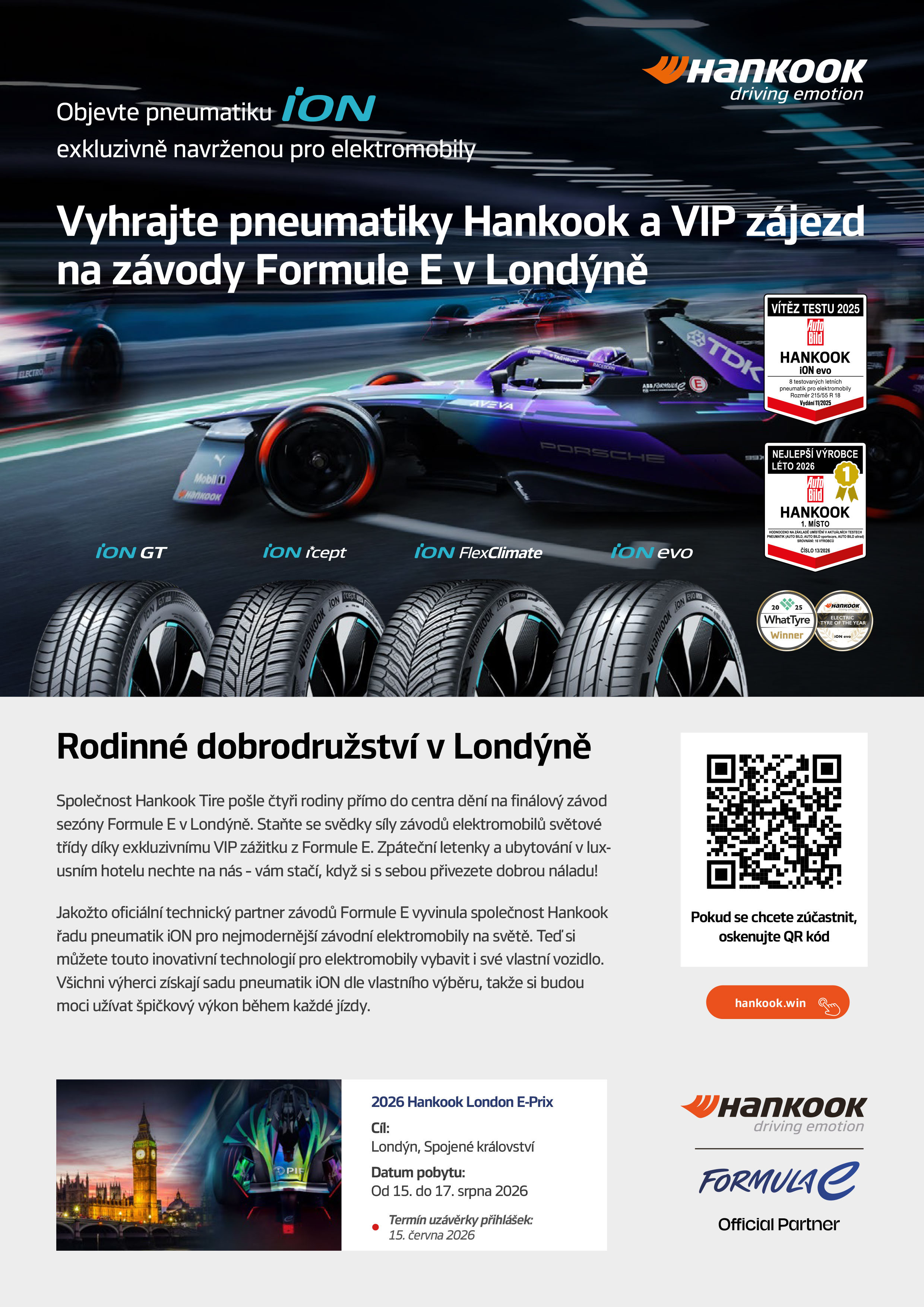 Vyhrajte VIP zájezd na závody Formule E v Londýně