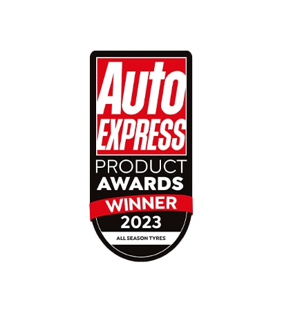 Siglă Câștigătorului premiilor Auto Express pentru produsele anului 2023