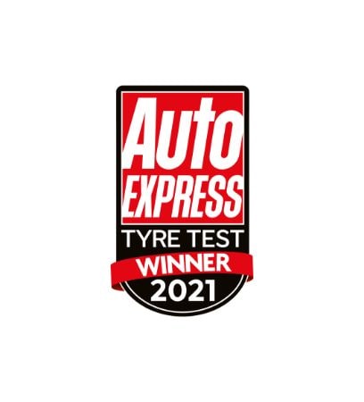 Logo Tyre Test Winner 2021 của Auto Express 