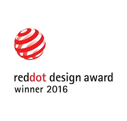 Siglă Câștigătorul premiului pentru design Red Dot 2016