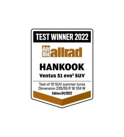 Siglă Câștigătorul testării Auto Bild Allrad 2022
