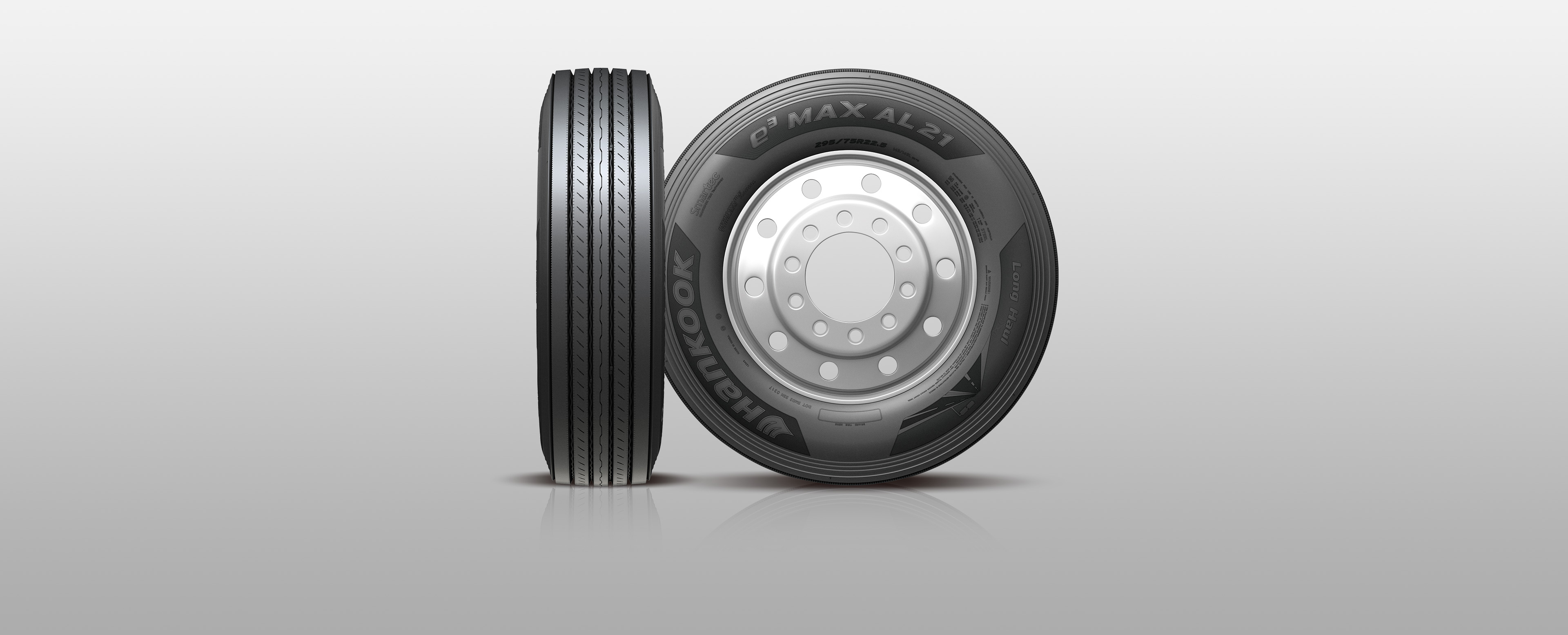 Hankook Tire & Technology-Tires-Smart-Smart e3 max-AL21-Long haul steer tire with long mileage and fuel efficiency