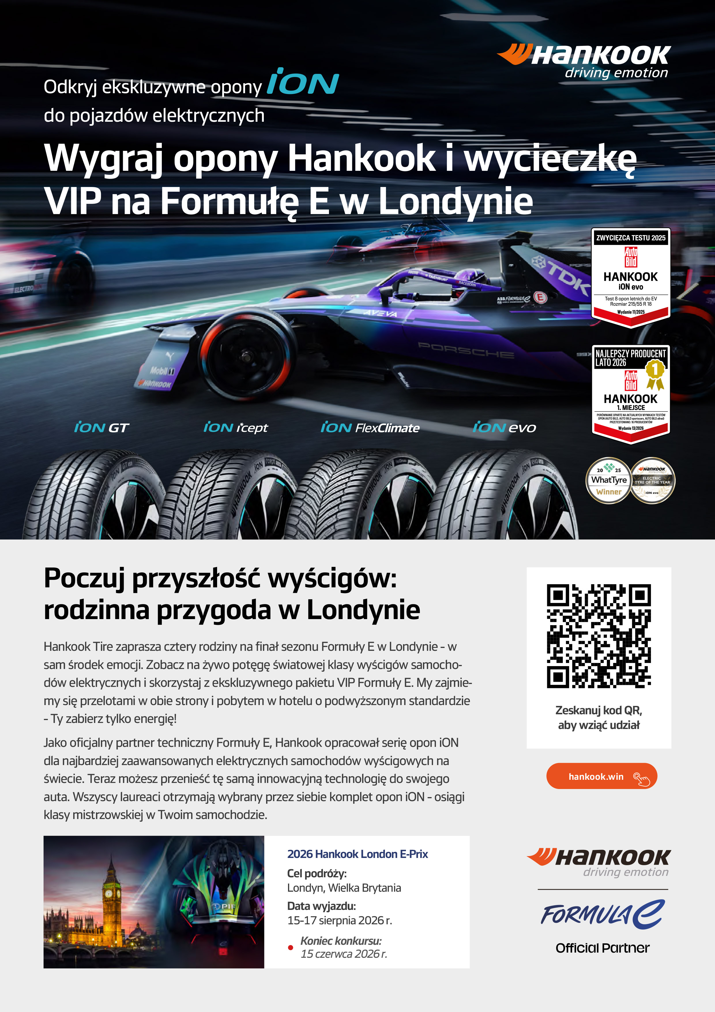 Wygraj wycieczkę VIP na Formułę E w Londynie