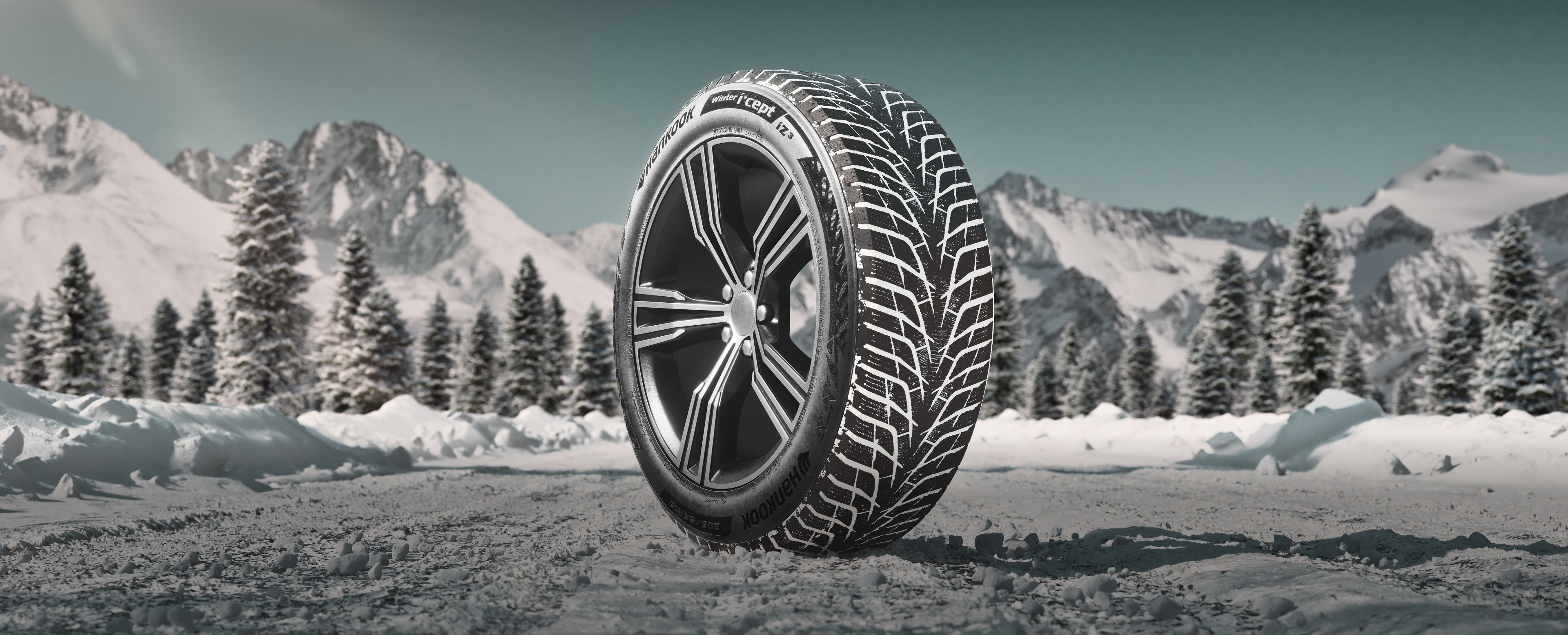 Hankook Tire & Technology-Tires-Winter I Cept-Winter I Cept IZ2-W616-Optimized directional pattern design for maximum studless safety even in the harshest winter conditions