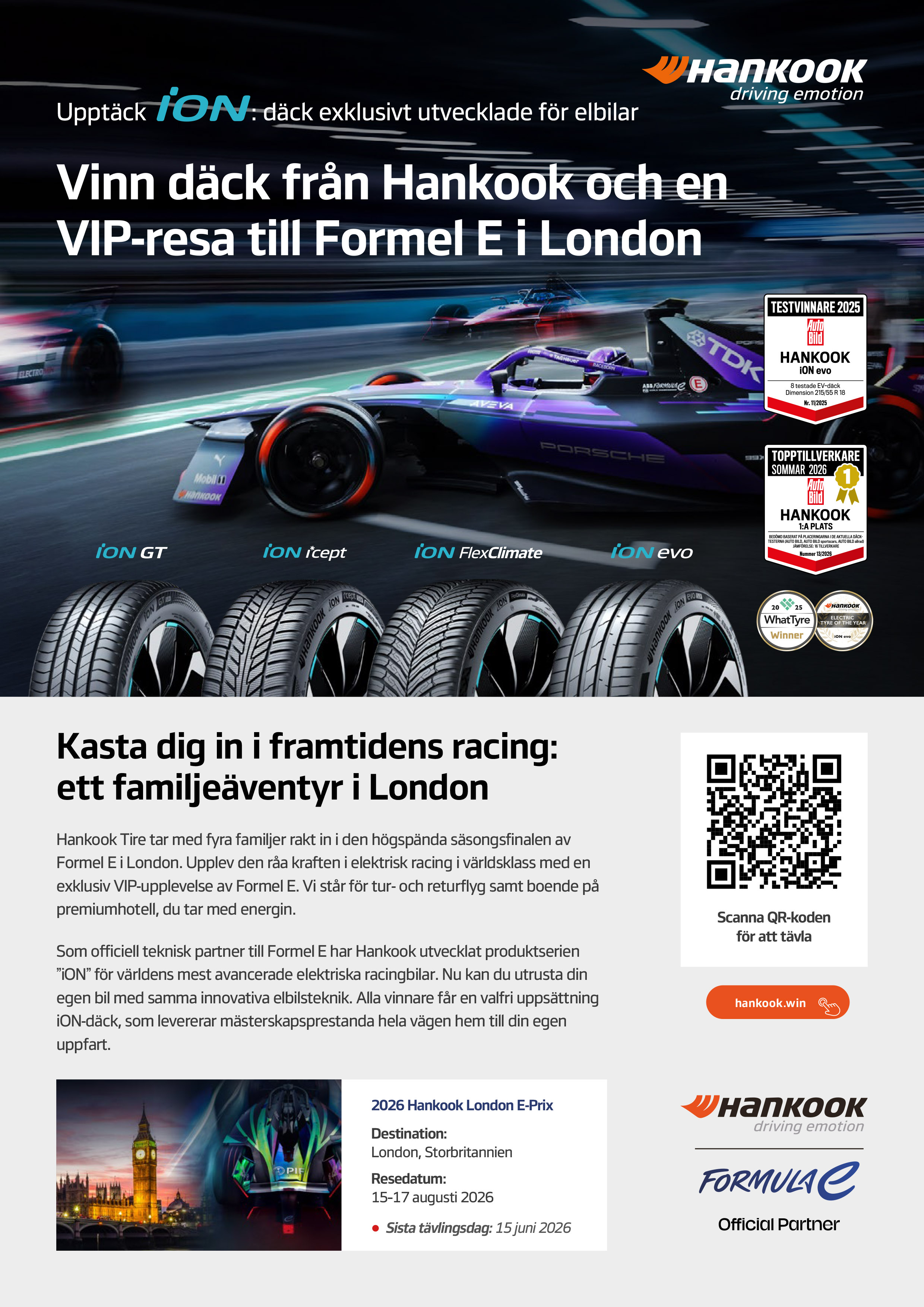 Vinn en VIP-resa till Formel E i London