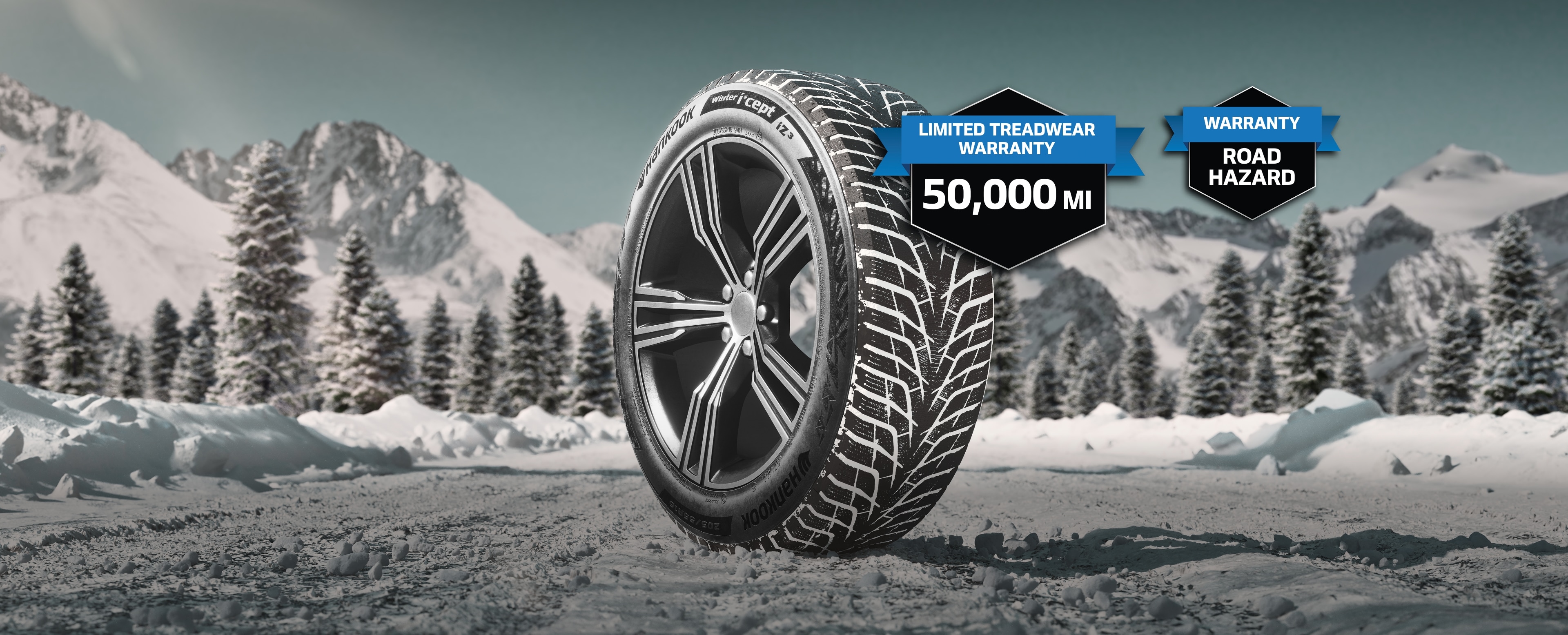 Hankook Tire & Technology-Tires-Winter I Cept-Winter I Cept IZ2-W616-Optimized directional pattern design for maximum studless safety even in the harshest winter conditions