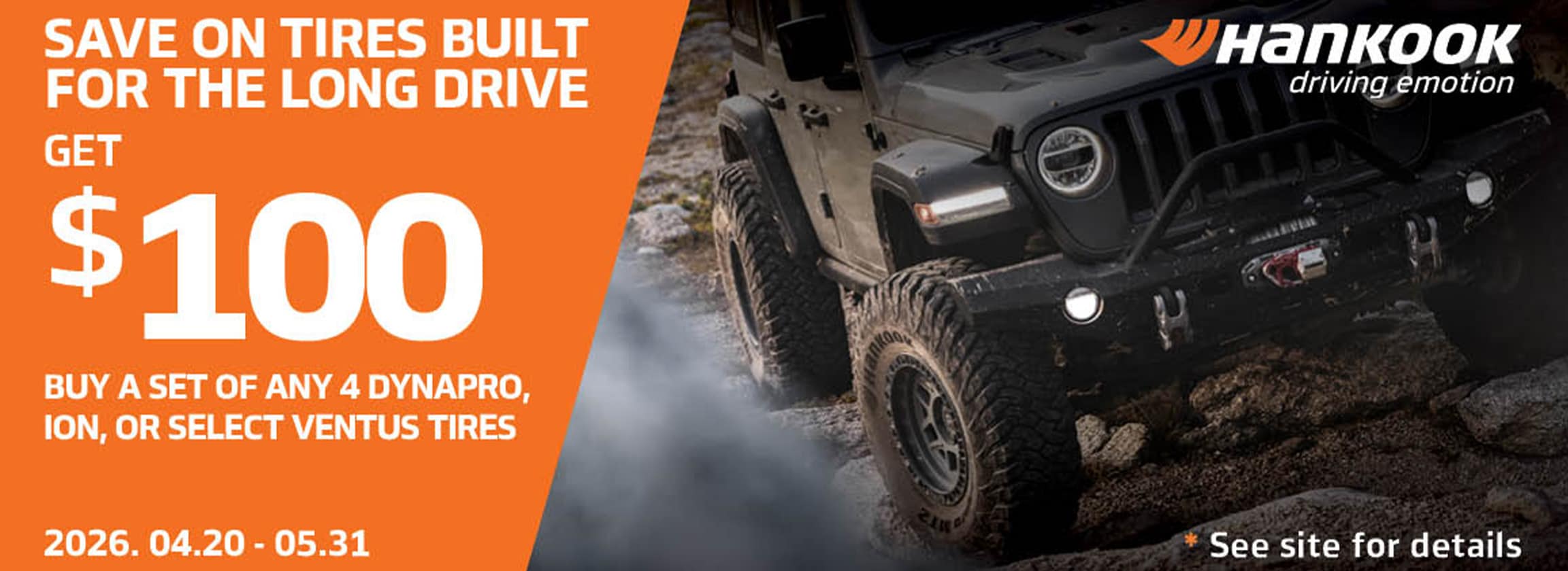 Save On Tires Built For The Long Drive