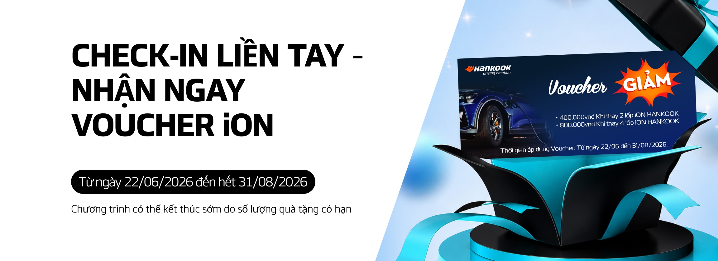 CHECK-IN LIỀN TAY – NHẬN NGAY VOUCHER iON